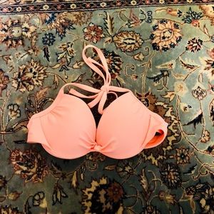 Peach bikini top